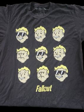 Fallout Vault Boy Graphic Tee - Black & Yellow
